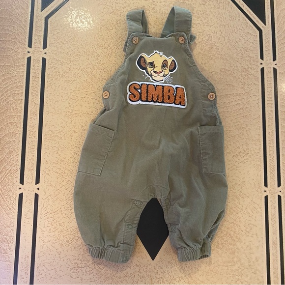 Lion king Simba Kids corduroy Overalls size 3/6 months - Picture 1 of 9